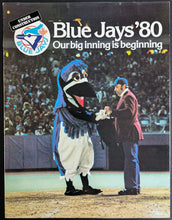 Load image into Gallery viewer, Toronto Blue Jays Vintage 1980 Ticket Brochure Pamphlet Baseball MLB BJ Birdy