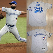 Load image into Gallery viewer, 2020 Toronto Blue Jays Robbie Ray Game Worn Jersey MLB Holo Baseball Photo Match