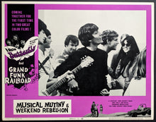 Load image into Gallery viewer, 1970 Musical Mutiny & Weekend Rebellion Movie Iron Butterfly GFR Lobby Card