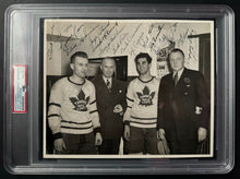 Load image into Gallery viewer, 1942-43 Multi Signed x17 Toronto Maple Leafs Type 1 Team Photo PSA/DNA NHL Vtg