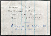 Load image into Gallery viewer, Sonny Liston Autographed Signed Cut Vintage Heavyweight Champion Boxing JSA LOA