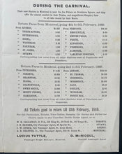 Load image into Gallery viewer, 1889 Montreal Winter Carnival Historical Program Lord Stanley Watches Hockey
