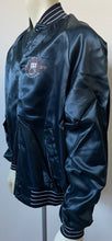 Load image into Gallery viewer, 1987 NFR National Finals Rodeo America Las Vegas Blue Satin Nylon Bomber Jacket