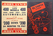 Load image into Gallery viewer, Detroit Olympia July 15 1950 Boxing Program Motown Founder Berry Gordy Fights