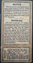 Load image into Gallery viewer, 1930 Philadelphia Athletics St. Louis Cardinals World Series Ticket Stub iCert