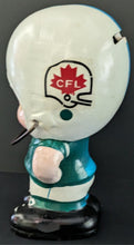 Load image into Gallery viewer, 1969 CFL Football Ceramic George Reed Saskatchewan Roughriders Coin Bank Vintage