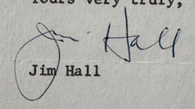Load image into Gallery viewer, 1964 Jim Hall Champion Driver Signed Letter On Chaparral Cars Letterhead JSA Vtg