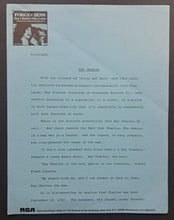 Load image into Gallery viewer, 1976 Ray Charles + Cleo Laine Porgy & Bess Press Package Vintage Biography