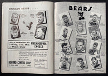 Load image into Gallery viewer, 1939 Wrigley Field NFL Program + Ticket Chicago Bears Vs Green Bay Packers Vtg
