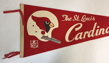 Load image into Gallery viewer, 1960's The St. Louis Cardinals NFL Pennant Vintage Football Full Size 29"