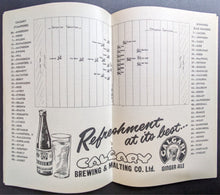 Load image into Gallery viewer, 1950 Calgary Stampeders Western Interprovincial Union Football Program Vintage