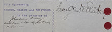 Load image into Gallery viewer, 1912 Canadian Businessman Sir Henry M. Pellatt Signed Land Purchase Agreement