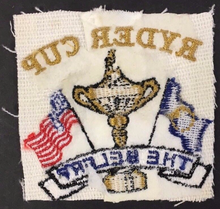 Load image into Gallery viewer, 1985 Official Ryder Cup The Belfry Europe vs USA Vintage Logo Golf Patch