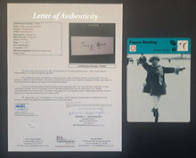 Load image into Gallery viewer, Sonja Henie Autographed Signed Index Card Cut Olympic Figure Skating JSA LOA