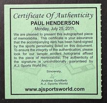 Load image into Gallery viewer, Paul Henderson Signed Autographed 1972 Team Canada Puck AJ Sports HOLO COA Vtg