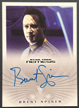 Load image into Gallery viewer, Brent Spiner as Data Autographed Signed Star Trek Nemesis Card NA06 Celebrity