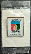 Load image into Gallery viewer, 1982 Major League Baseball All Star Game Press Pin Montreal Olympic Stadium MLB