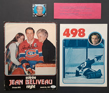 Load image into Gallery viewer, Jean Beliveau Signed Retirement Package Montreal Canadiens Hockey NHL Autograph