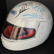 Indy Car World Series Autographed Signed Helmet Andretti Foyt Unser JSA LOA