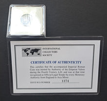 Load image into Gallery viewer, Vintage Imperial Roman Coin Constantine The Great 306 AD - 337 AD COA ICS