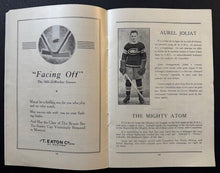 Load image into Gallery viewer, 1932 Montreal Canadians Season Opening Game Program Vs Boston Bruins Vintage NHL