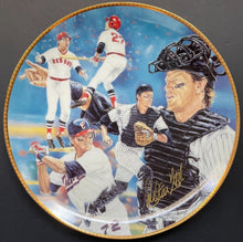Load image into Gallery viewer, c1992 Carlton Fisk Autographed Signed Plate MLB Baseball Boston Red Sox VTG
