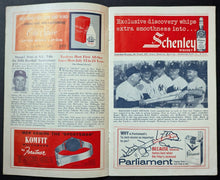 Load image into Gallery viewer, 1960 Yankee Stadium Program Tigers Yankees Mickey Mantle Roger Maris MLB Vtg
