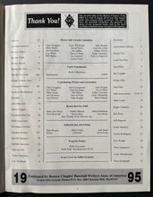 Load image into Gallery viewer, 1995 Baseball Writers of America Award Dinner Program Roger Boston Red Sox VTG