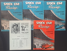 Load image into Gallery viewer, 1952/53 4 Different Vintage Exhibition Park Stock Car Racing Official Programs