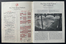 Load image into Gallery viewer, 1967 New York Yankees Revised Yearbook Has 2 Page Feature On Mickey Mantle Vtg