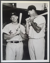 Load image into Gallery viewer, 1956 Mickey Mantle Ted Williams Photo New York Yankees Boston Red Sox MLB VTG