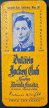 Load image into Gallery viewer, 1949 Woodbine Racetrack Rare Vintage King's Plate Program - Won By Epic