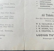 Load image into Gallery viewer, 1889 Montreal Winter Carnival Historical Program Lord Stanley Watches Hockey