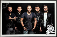 Load image into Gallery viewer, Cold Creek County Signed Poster Canadian Country Rock Band Autographed Music