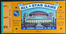 Load image into Gallery viewer, 1970 NHL All Star Game Hockey Ticket Bobby Hull MVP Vintage Gordie Howe St Louis