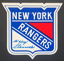 Load image into Gallery viewer, New York Rangers Signed Wally Stanowski Autographed Decal NHL Hockey Vintage