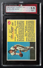Load image into Gallery viewer, 1963 Post Cereal CFL #154 Joe Kapp Football Card KSA 3.5 VG+ Vintage