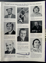 Load image into Gallery viewer, 1973 Brochure Promoting Professional Lacrosse Hockey Hall Of Famers Endorse Vtg