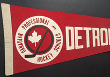Load image into Gallery viewer, Detroit Lakes, MN Canadian Professional Hockey School Vintage Mid Sized Pennant
