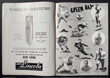 Load image into Gallery viewer, 1939 Wrigley Field NFL Program + Ticket Chicago Bears Vs Green Bay Packers Vtg