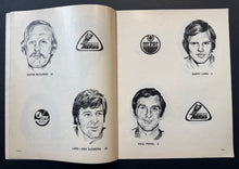 Load image into Gallery viewer, 1975 WHA 3rd Annual All Star Game Program At Edmonton Coliseum World Hockey