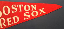 Load image into Gallery viewer, Circa 1940s Boston Red Sox Fenway Park Vintage Full Sized MLB Pennant