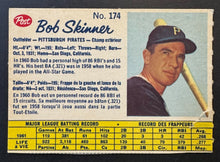 Load image into Gallery viewer, 1962 Post Canadian Bob Skinner Pittsburgh Pirates Baseball Card MLB Vintage