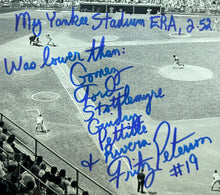 Load image into Gallery viewer, Fritz Peterson Signed Yankee Stadium Funny Inscription Photo New York Yankees