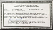 Load image into Gallery viewer, Bill Mazeroski Autographed Signed Limited Edition Postal Cachet MLB Baseball COA