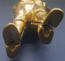 Load image into Gallery viewer, Vintage Ty Cobb Style Brass Piggy Bank Baseball Player Metal Money Box MLB