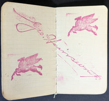 Load image into Gallery viewer, 1930's George Geo Hainsworth Stamped Signature Ontario Issued Notebook HOF NHL