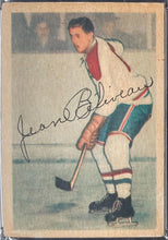 Load image into Gallery viewer, 1953 Parkhurst #27 Jean Beliveau NHL Hockey Card RC Montreal Canadiens PSA 3 VG