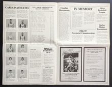 Load image into Gallery viewer, 1986 NBA Preseason Program + Ticket Isiah Thomas Detroit Pistons Basketball VTG