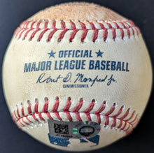Load image into Gallery viewer, 2020 Toronto Blue Jays @ Tampa Bay Rays ALWCS Game 2 Game-Used Baseball MLB HOLO